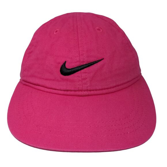 Nike Girl's Strapback Hat Pink Size Child Embroidered Swoosh Logo - Picture 1 of 8